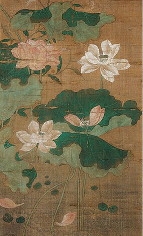 Chinese Lotus Painting